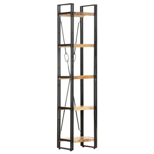 Bokhylle Tre 5 etasjer 40x30x180 cm heltre mango