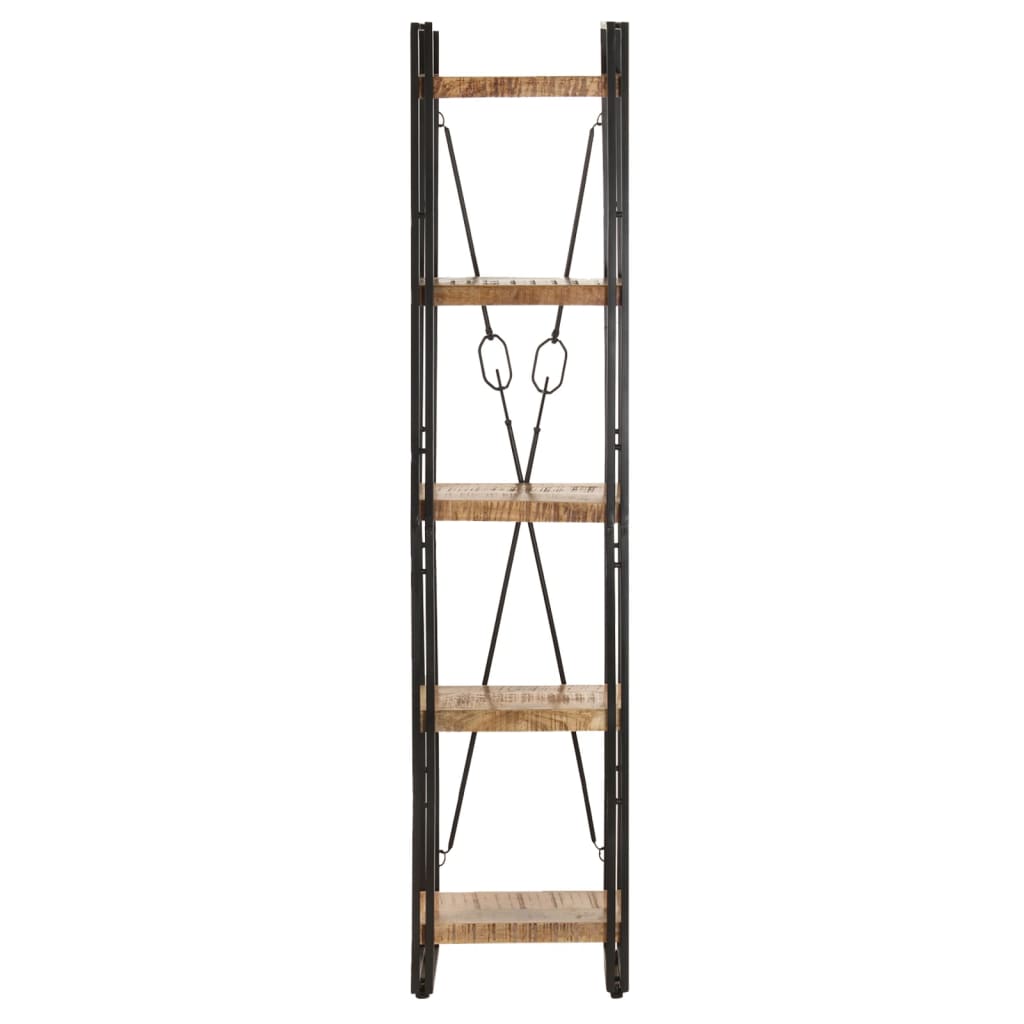 Bokhylle Tre 5 etasjer 40x30x180 cm heltre mango