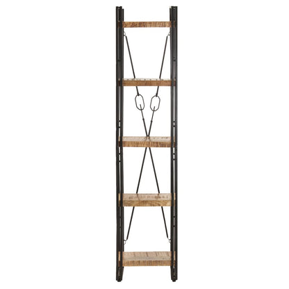 Bokhylle Tre 5 etasjer 40x30x180 cm heltre mango