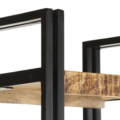 Bokhylle Tre 5 etasjer 40x30x180 cm heltre mango