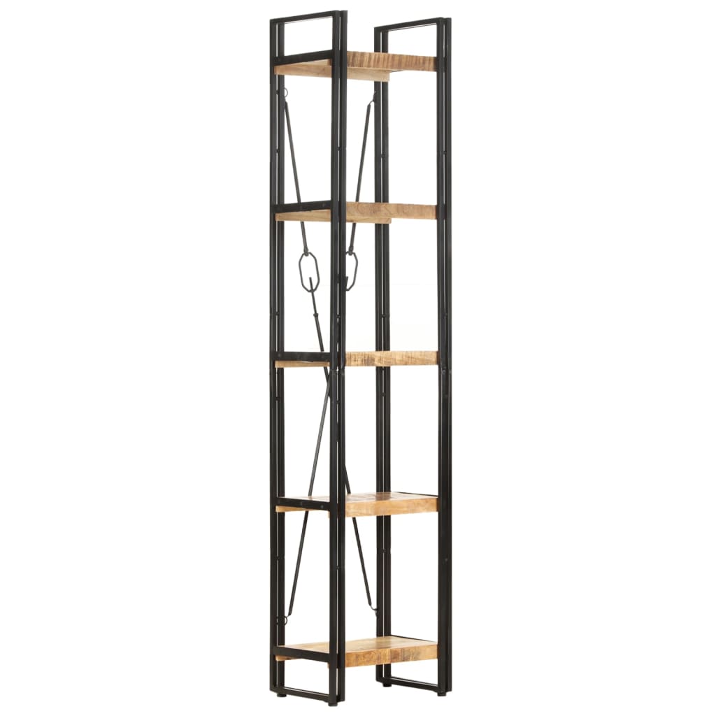 Bokhylle Tre 5 etasjer 40x30x180 cm heltre mango