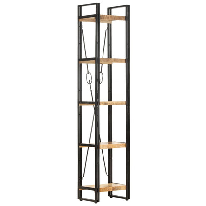 Bokhylle Tre 5 etasjer 40x30x180 cm heltre mango
