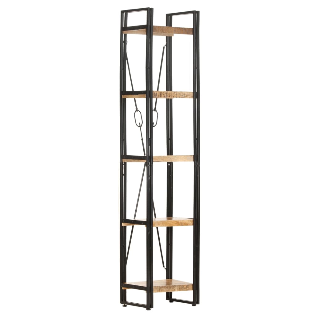 Bokhylle Tre 5 etasjer 40x30x180 cm heltre mango