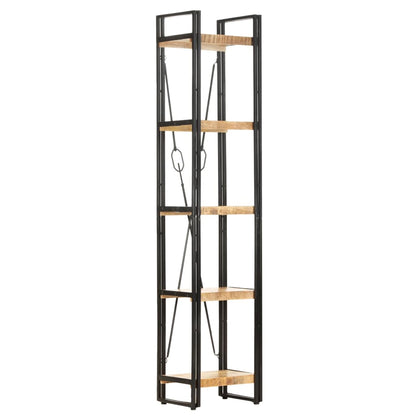 Bokhylle Tre 5 etasjer 40x30x180 cm heltre mango