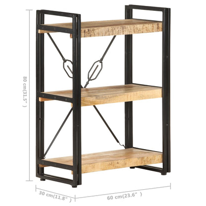 Bokhylle Tre 3 etasjer 60x30x80 cm heltre mango