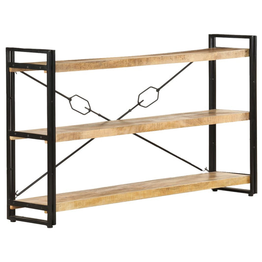 Bokhylle Tre 3 etasjer 140x30x80 cm heltre mango