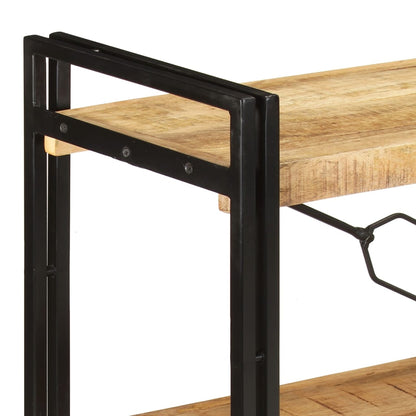 Bokhylle Tre 3 etasjer 140x30x80 cm heltre mango