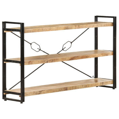 Bokhylle Tre 3 etasjer 140x30x80 cm heltre mango