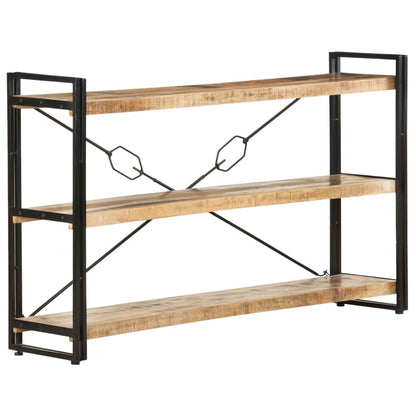 Bokhylle Tre 3 etasjer 140x30x80 cm heltre mango