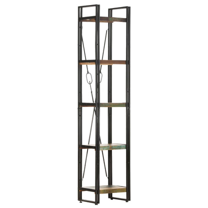 Bokhylle Tre 5 etasjer 40x30x180 cm gjenvunnet heltre