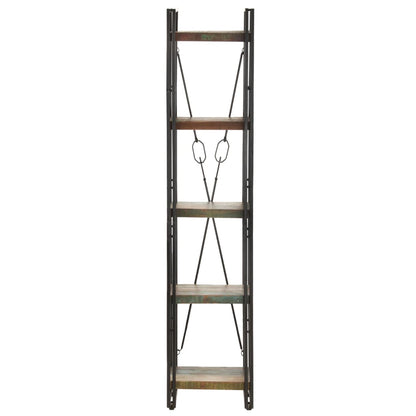 Bokhylle Tre 5 etasjer 40x30x180 cm gjenvunnet heltre