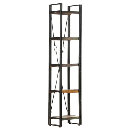 Bokhylle Tre 5 etasjer 40x30x180 cm gjenvunnet heltre