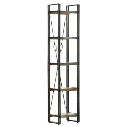 Bokhylle Tre 5 etasjer 40x30x180 cm gjenvunnet heltre