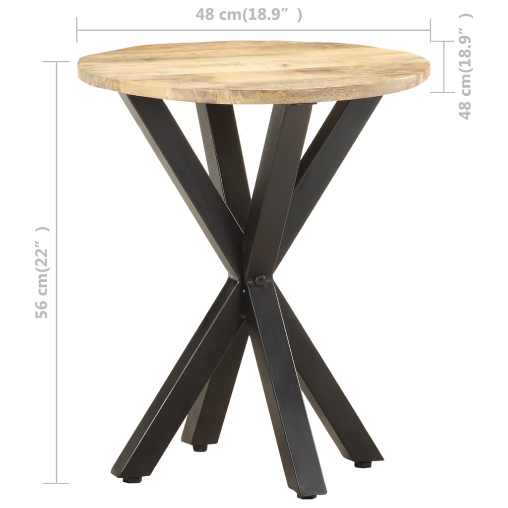 Sidebord Tre 48x48x56 cm heltre mango