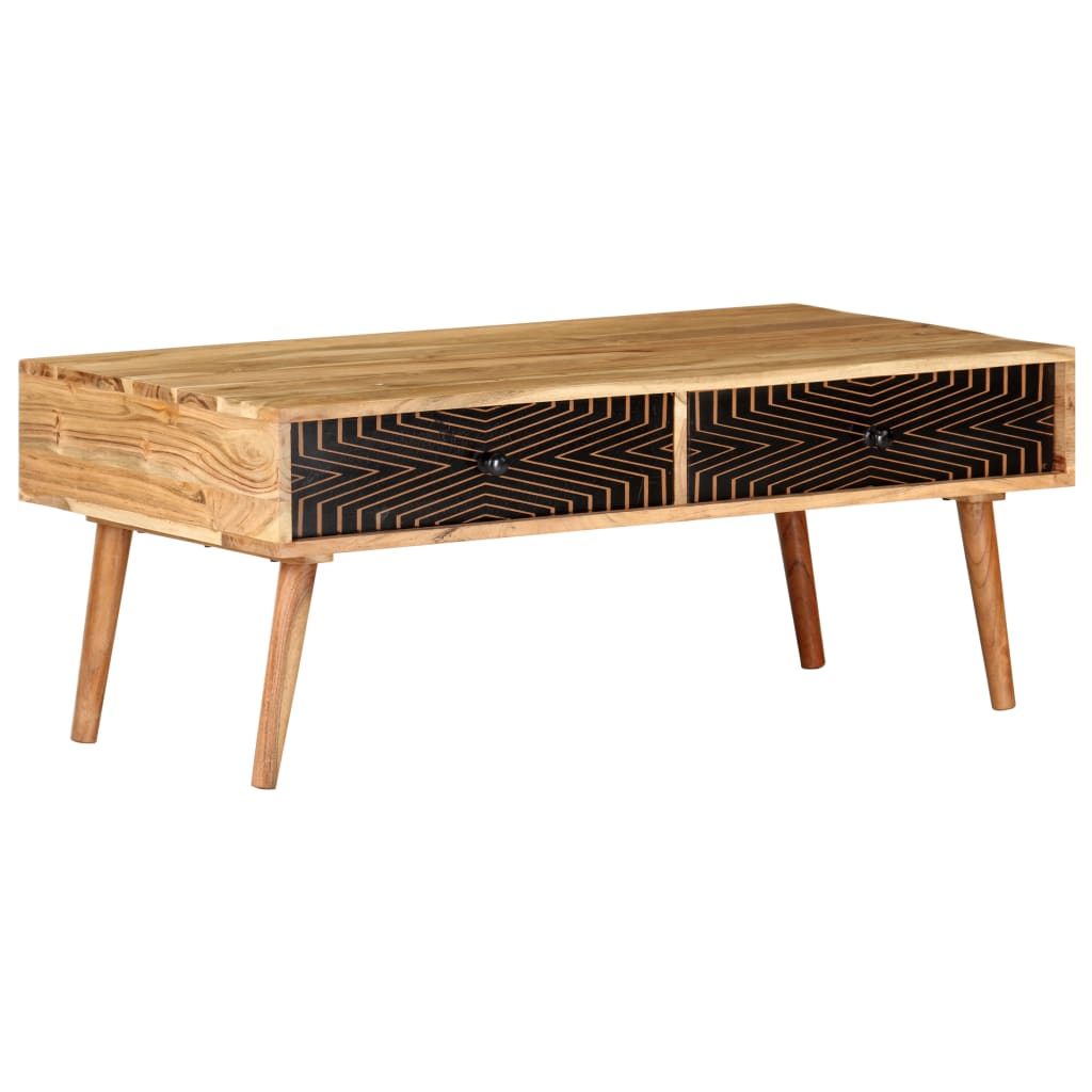 Salongbord Sofabord Tre heltre akasie 100x50x39 cm