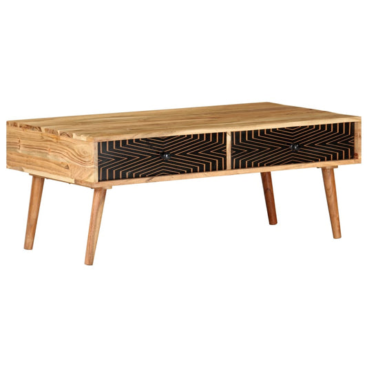 Salongbord Sofabord Tre heltre akasie 100x50x39 cm