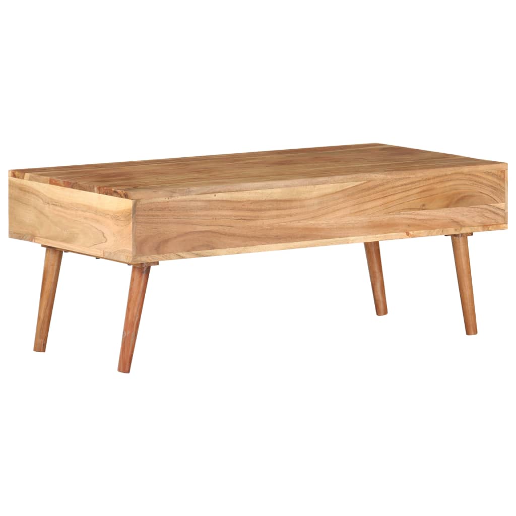 Salongbord Sofabord Tre heltre akasie 100x50x39 cm