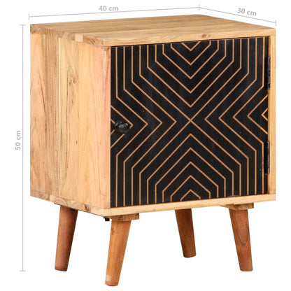 Nattbord Sengbord Tre Heltre Akasietre 40x30x50 cm