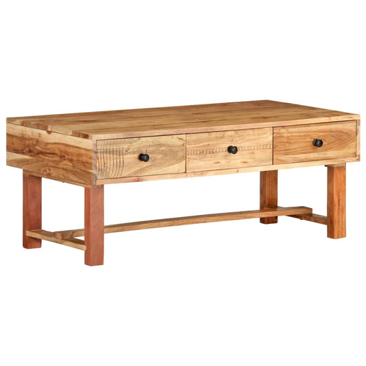 Salongbord Sofabord Tre heltre akasie 100x50x40 cm