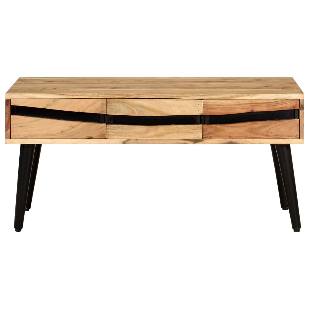 Salongbord Sofabord Tre heltre akasie 88x50x42 cm
