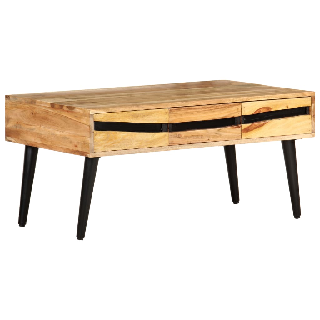 Salongbord Sofabord Tre heltre akasie 88x50x42 cm