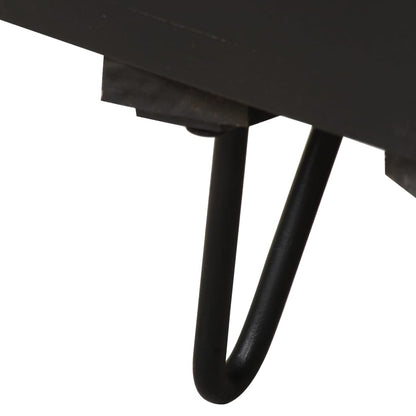 Nattbord Sengbord Tre heltre mangotre med messingfront 40x30x50 cm
