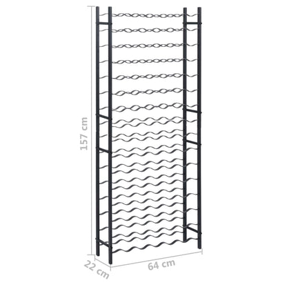 Vinstativ for 96 flasker Svart jern