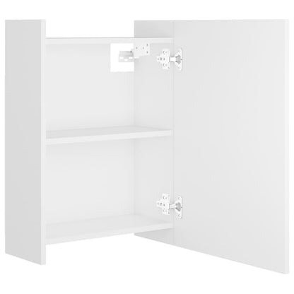 Baderomsspeil Skap Hvit 62,5x20,5x64 cm
