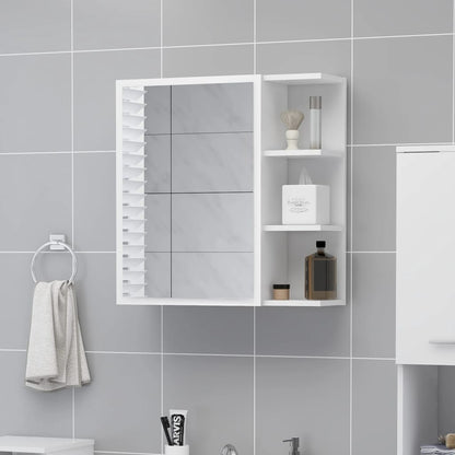 Baderomsspeil Skap Hvit 62,5x20,5x64 cm