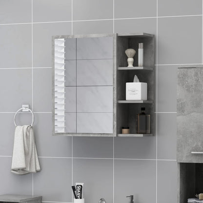 Baderomsspeil Skap Betonggrå 62,5x20,5x64 cm