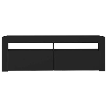 TV-Møbel Svart TV-benk med LED-lys 120x35x40 cm