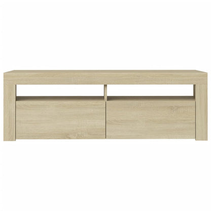 TV-Møbel Sonoma Eik TV-benk med LED-lys 120x35x40 cm