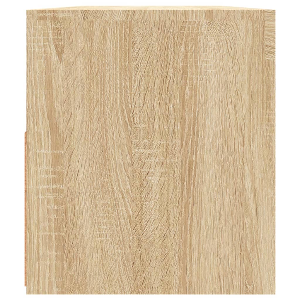 TV-Møbel Sonoma Eik TV-benk med LED-lys 90x35x40 cm