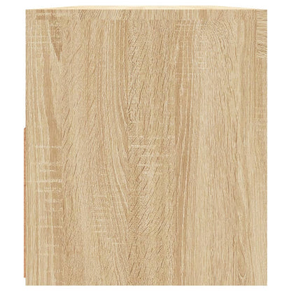 TV-Møbel Sonoma Eik TV-benk med LED-lys 90x35x40 cm