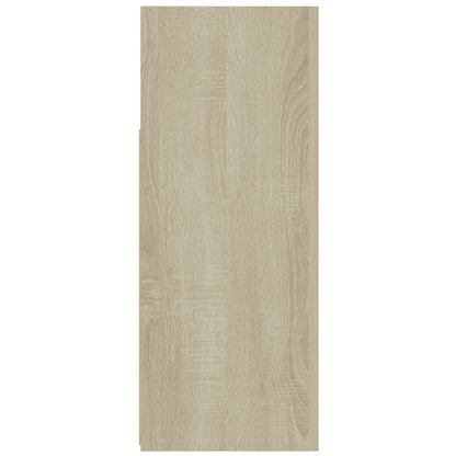 Skjenk Sonoma Eik med LED-lys 115,5x30x75 cm