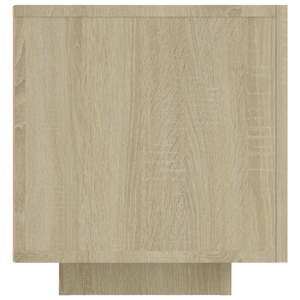 TV-Møbel Sonoma Eik TV-benk med LED-lys 160x35x40 cm