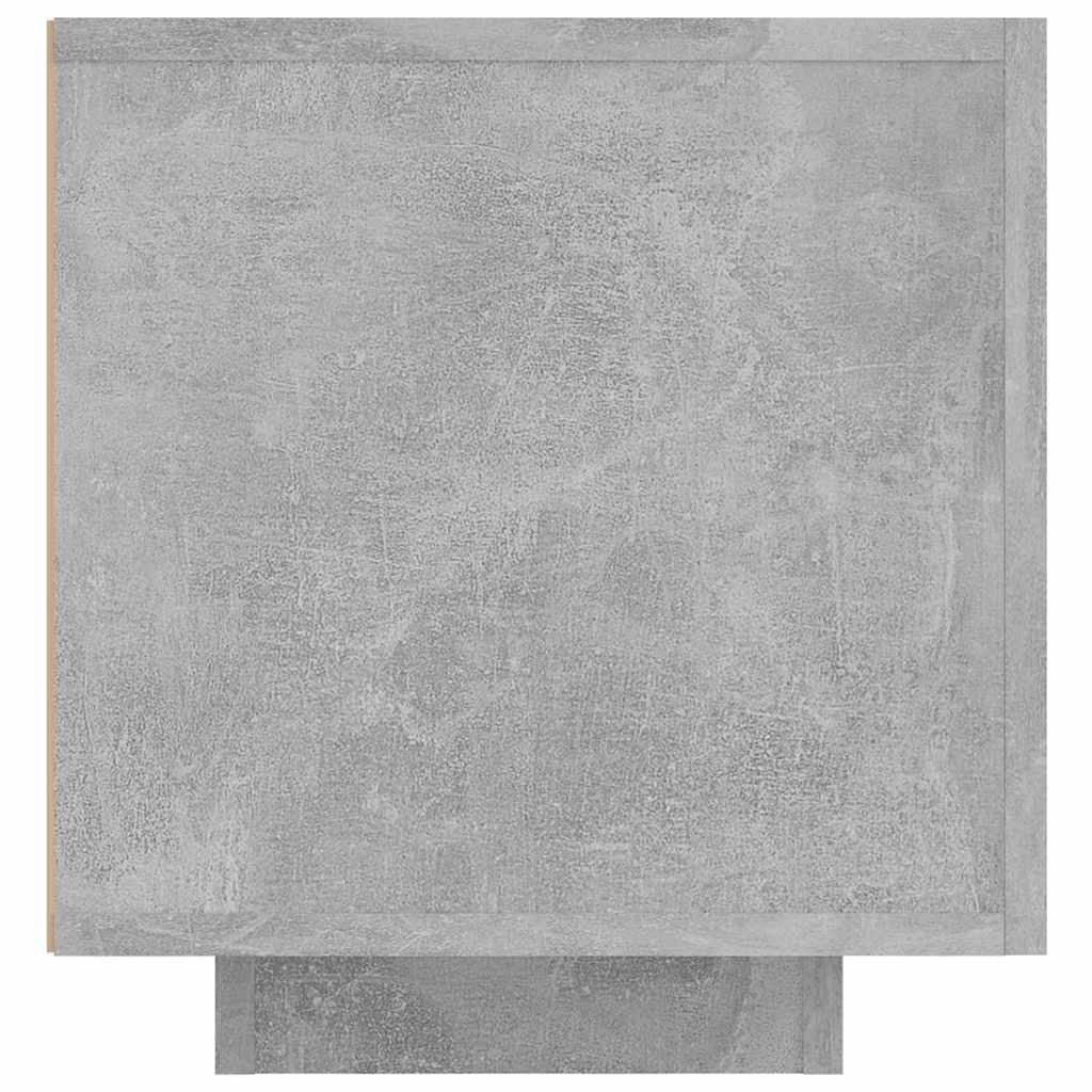 TV-Møbel Betonggrå TV-benk med LED-lys 160x35x40 cm