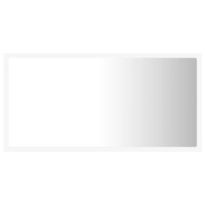 Baderomsspeil LED hvit 80x8,5x37 cm akryl