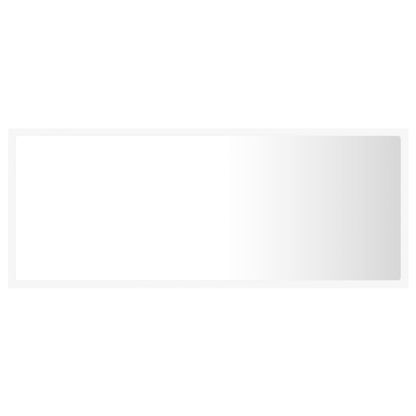 Baderomsspeil LED Hvit 100x8,5x37 cm akryl