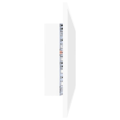 Baderomsspeil LED Hvit 100x8,5x37 cm akryl