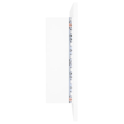 Baderomsspeil LED Skap Hvit 100x12x45 cm akryl