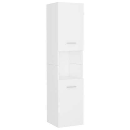 Baderomsskap Hvit 30x30x130 cm