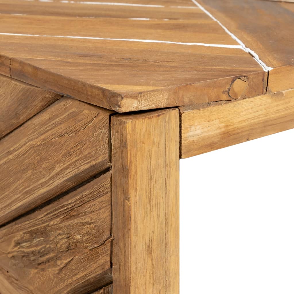 Salongbord Sofabord Tre heltre erosjon-design 110x35x38 cm