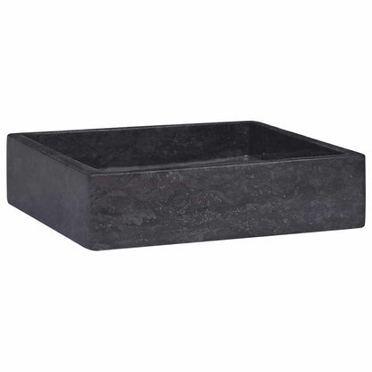 Baderomsvask 40x40x10 cm marmor Svart