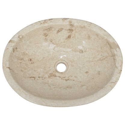Baderomsvask 53x40x15 cm marmor kremhvit