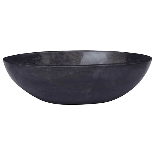 Baderomsvask 53x40x15 cm marmor Svart