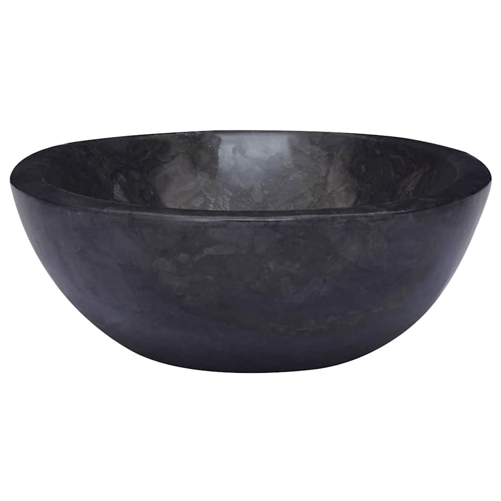 Baderomsvask 53x40x15 cm marmor Svart