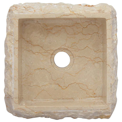 Baderomsvask 30x30x13 cm marmor kremhvit