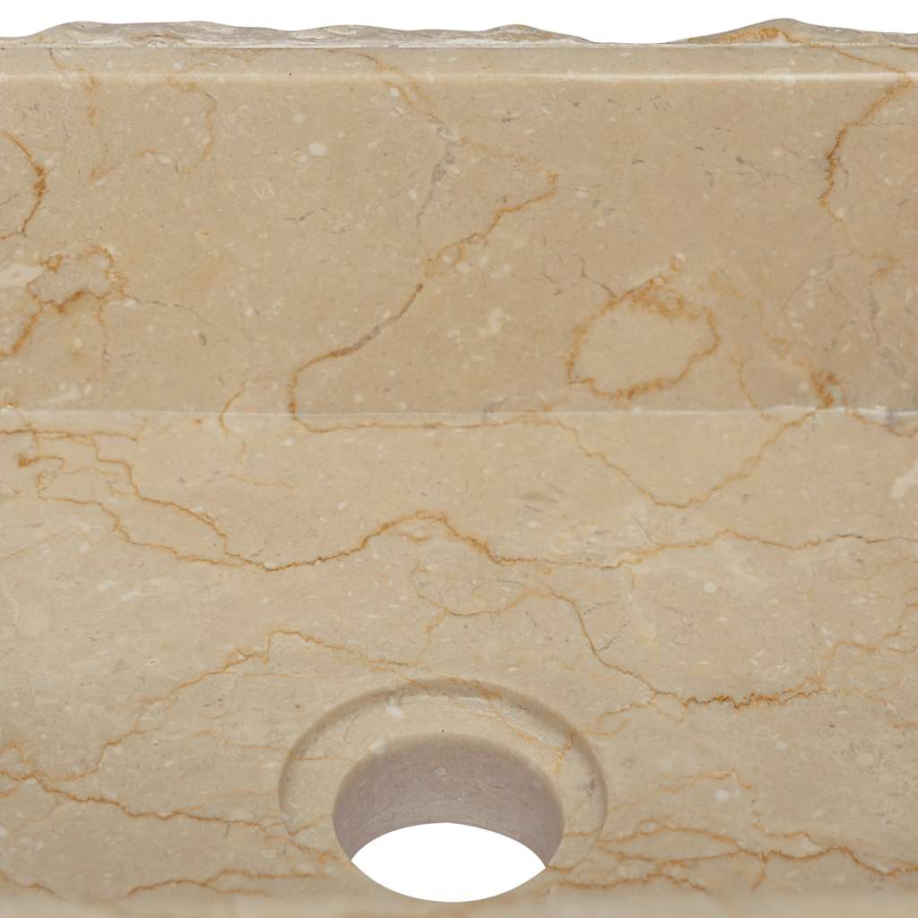 Baderomsvask 30x30x13 cm marmor kremhvit