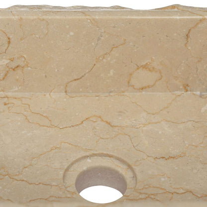 Baderomsvask 30x30x13 cm marmor kremhvit